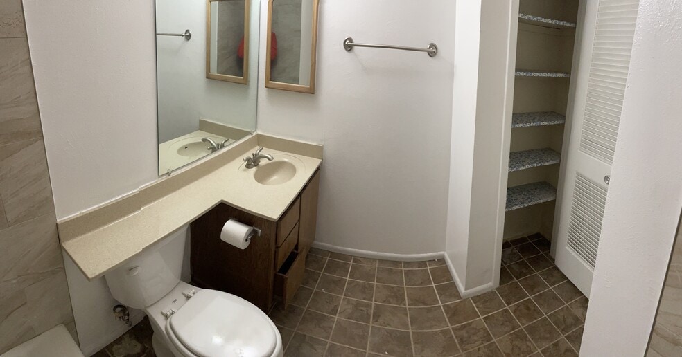 Hall bath/2nd bath vanity and linen closet - 1601 Pennsylvania St NE