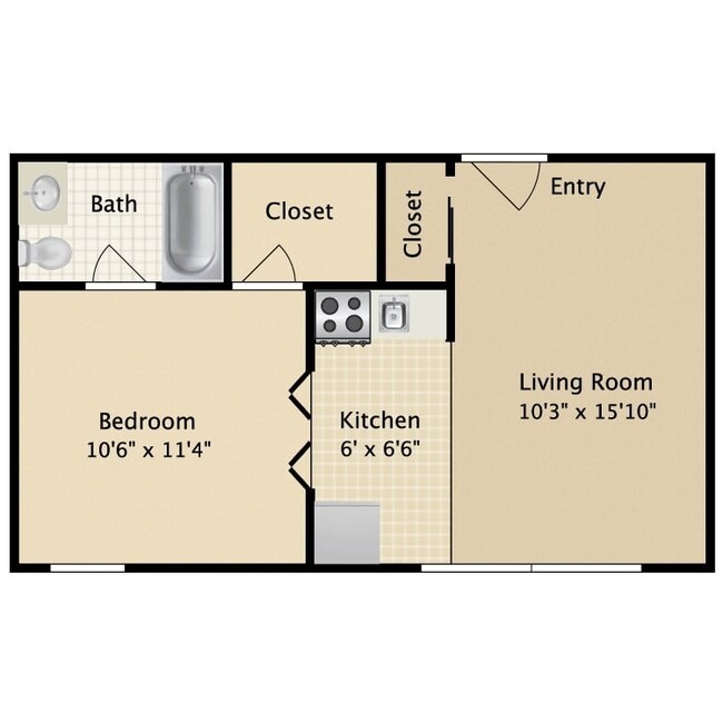 Floorplan - Barbizon Apartments