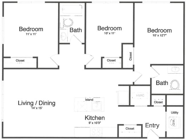 Floorplan - Courtyard at Jefferson