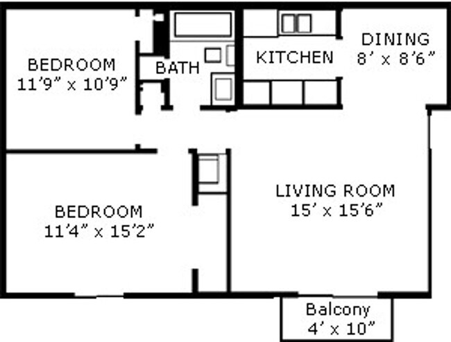 Building Photo - 2 Bedroom 1 Bath Garden Apartment Available