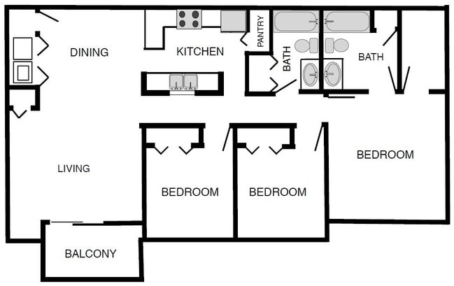 3BR/2BA - Serene at Northside