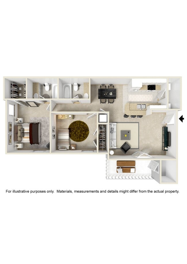 Floorplan - Reserve at Gulf Hills Apartment Homes