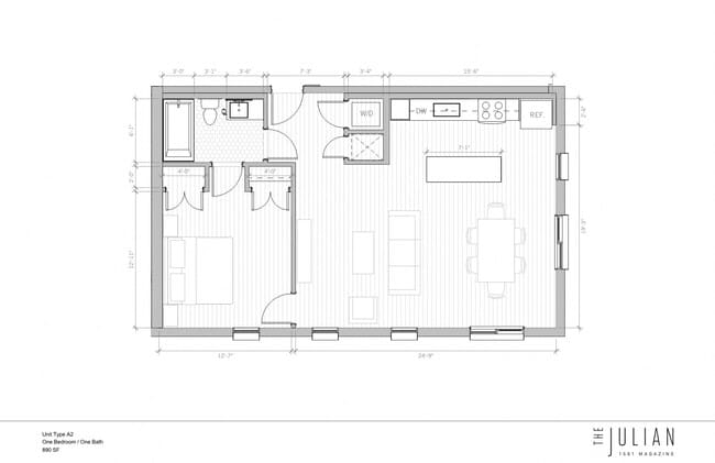 Floorplan - The Julian Apartments