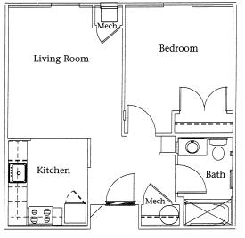 Floorplan - Argyle Avenue Senior Apts