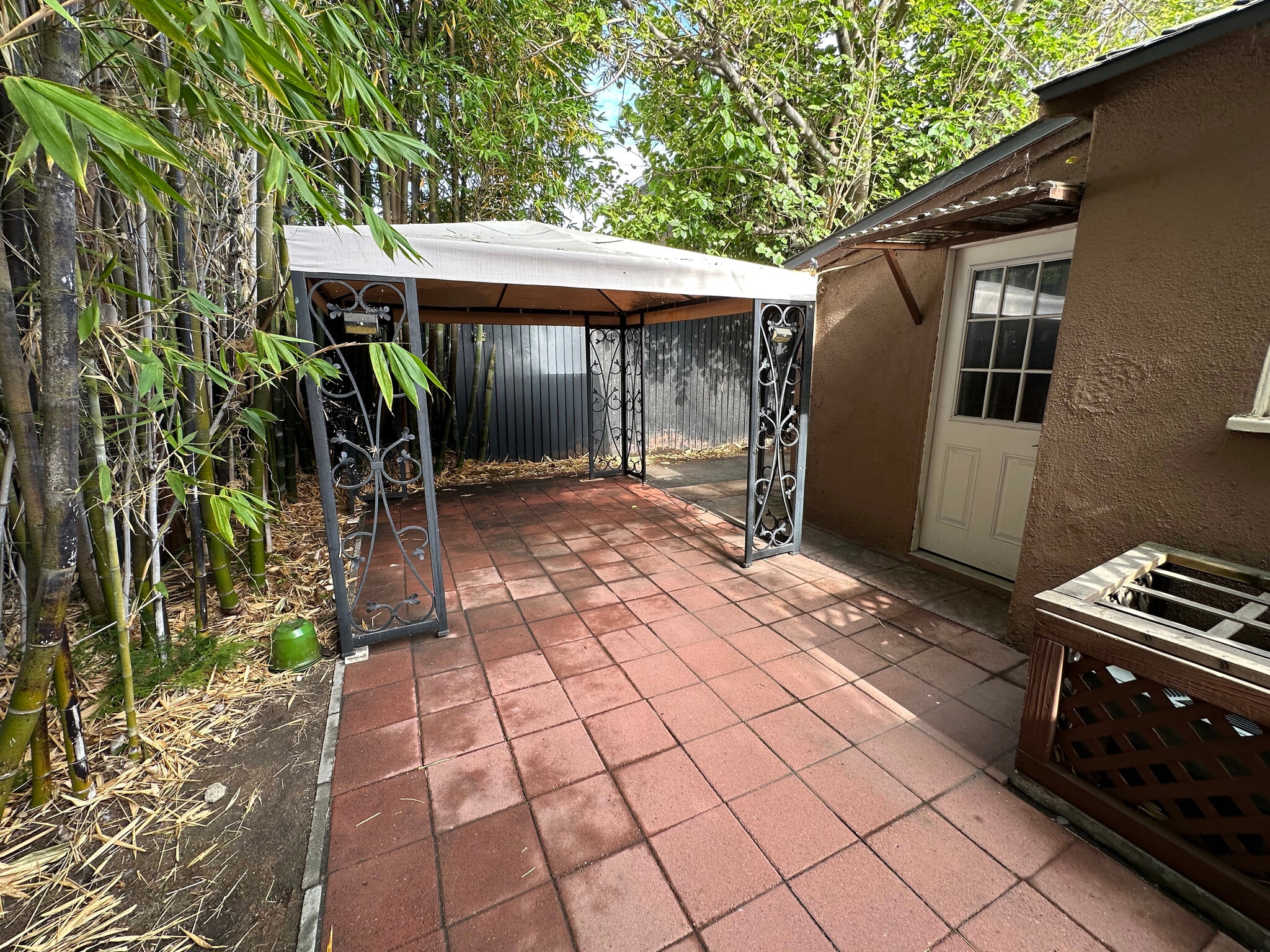 Gazebo and back door - 10809 Huston St