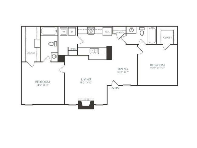 Floorplan - Athena Apartment Homes
