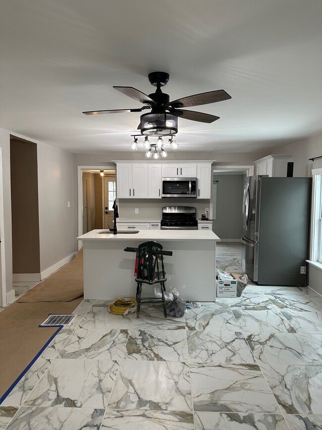 View when standing in dining room. - 8215 Lake Pleasant Rd