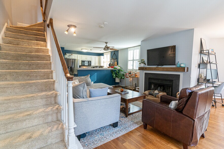 Stairwell/living room - 244 S Cedar St