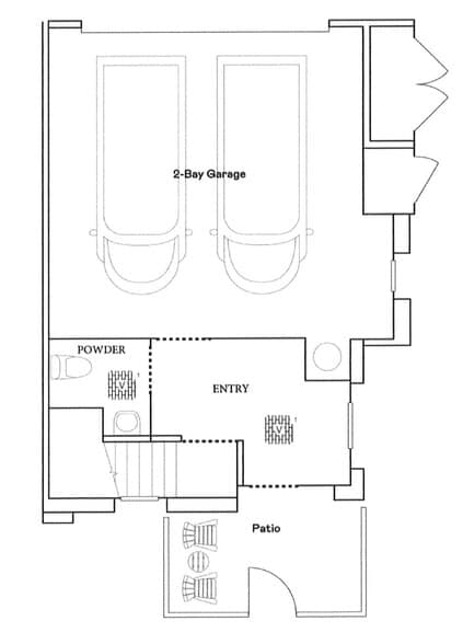 Floor plan first floor - 438 Caliper Way