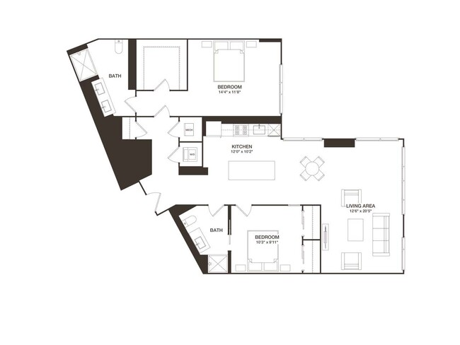 Floorplan - 8001 Woodmont