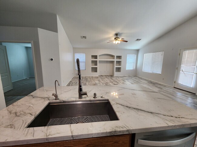 Kitchen Island looking to Family - 3317 W. South Butte Rd