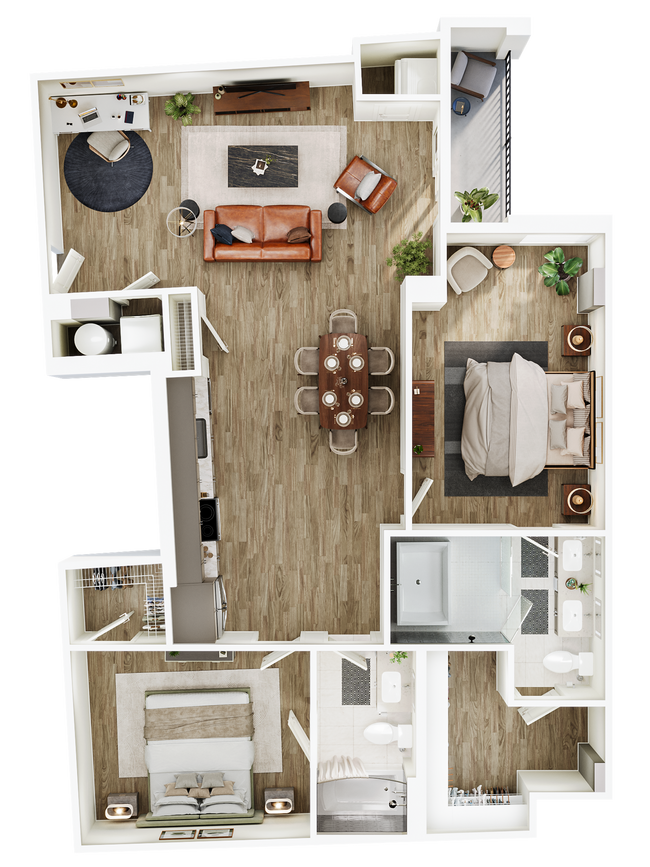 Floorplan - The Seventeen Hundred on East