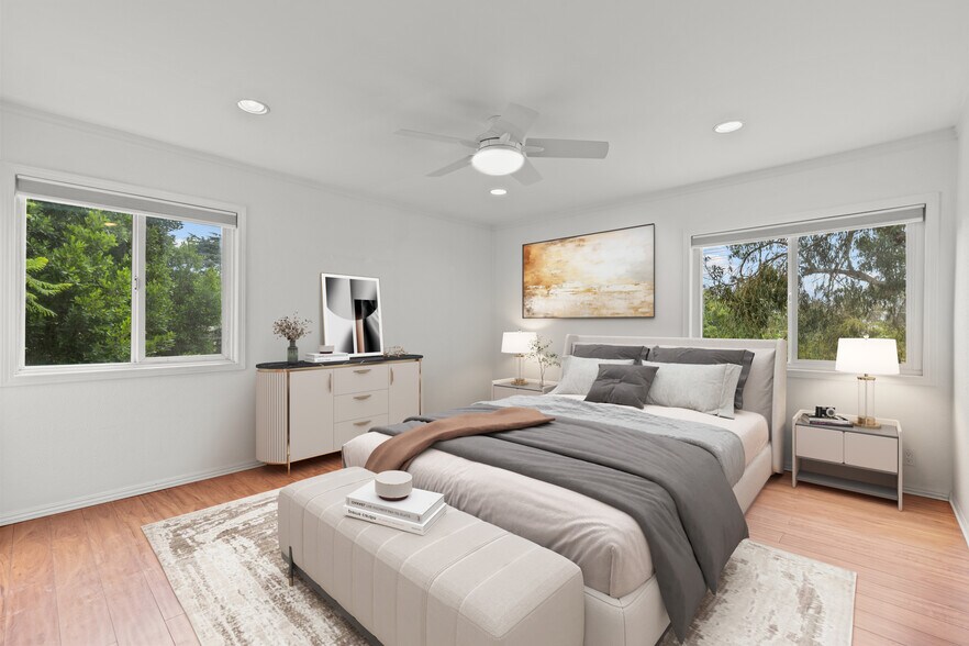 Primary Bedroom Staged - 2354 Fletcher Dr