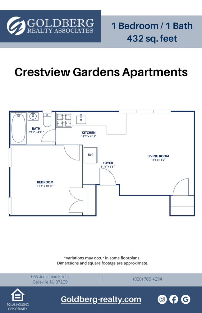 Floorplan - Crestview Gardens Apartments