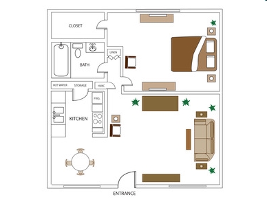 1BR/1BA - 18 at Biltmore Apartments