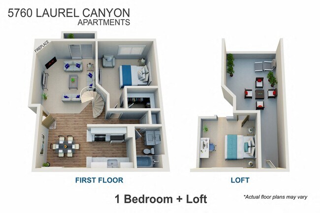 Floorplan - 5760 Laurel Canyon Apartments
