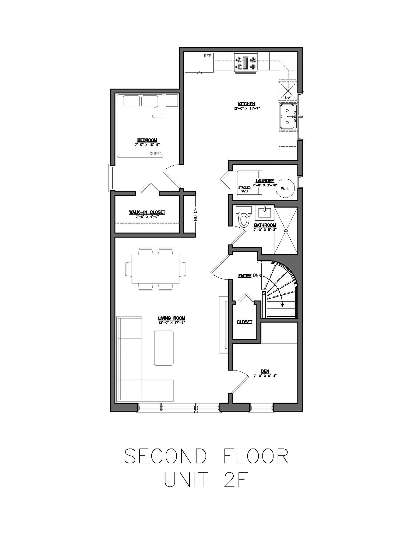 Unit Floor Layout - 2310 W 21st St