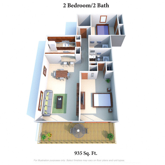 Floorplan - Indian Lookout Apartments