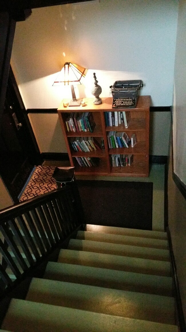 Beautiful staircase inside - 6423 N Claremont Ave