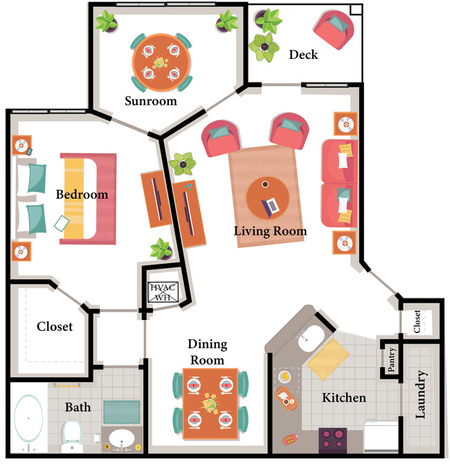 Floorplan - The Lakes at San Marcos Apartments