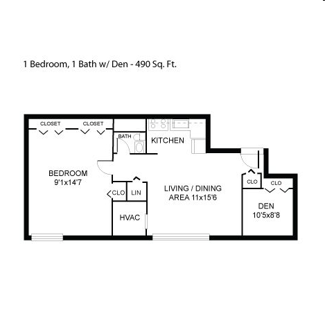 1BR/1BA - Park Pleasant Apartments