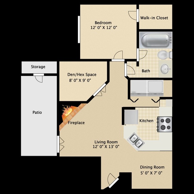 1BR/1BA - Knowlton Apartment Homes