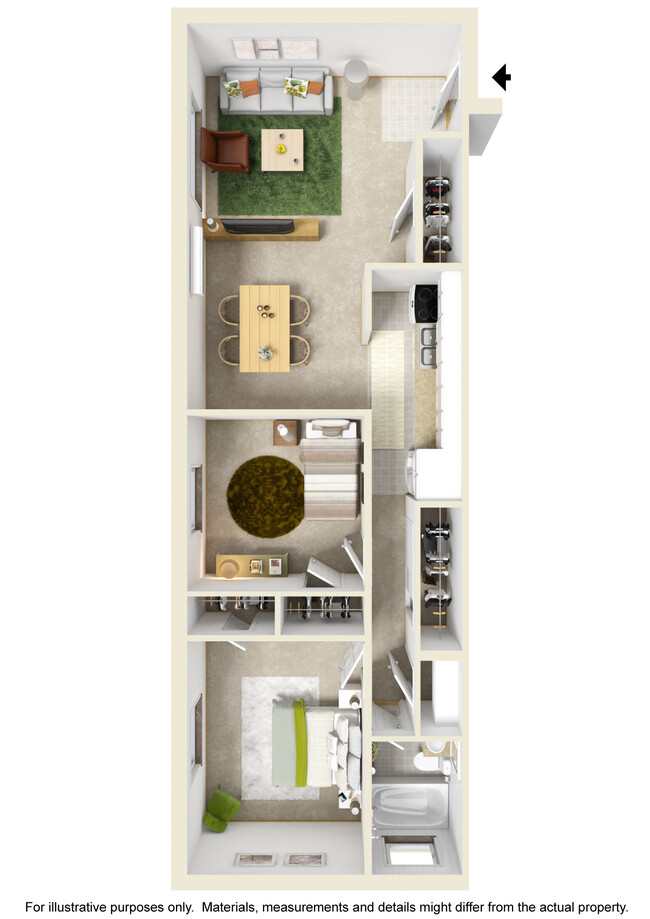 Floorplan - Allison Court Apartments