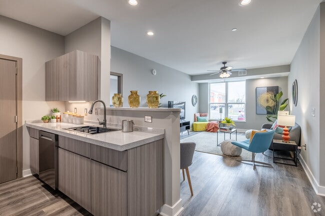 2BR, 2BA - 1,039-1,092SF - Kitchen - Autumn Towne Senior Apartments