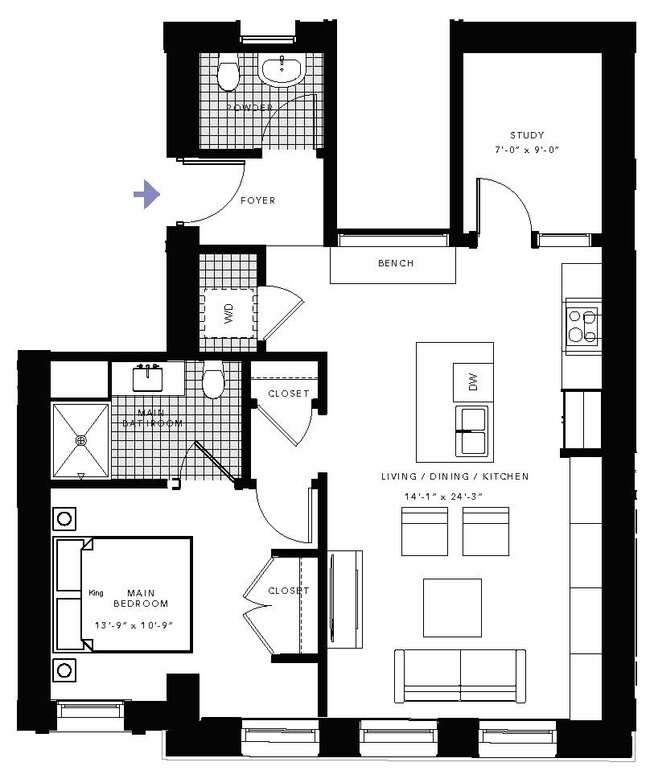 Floorplan - Peabody School Apartments