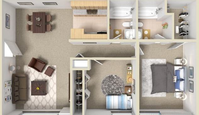 Floorplan - Ashton Lake Apartments