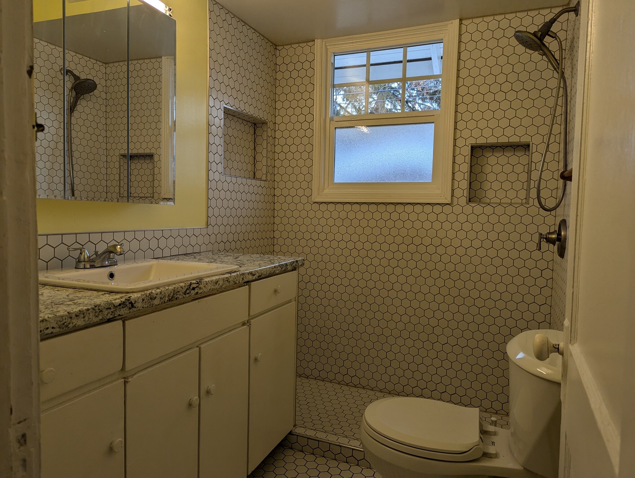 Bathroom with walk-in shower - 9505 E Broadway Ave