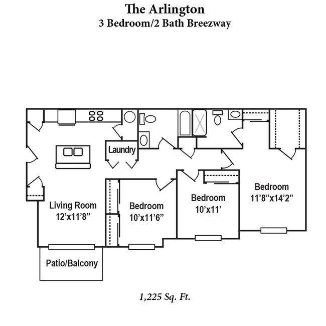 Floorplan - Brookfield Village Apartments