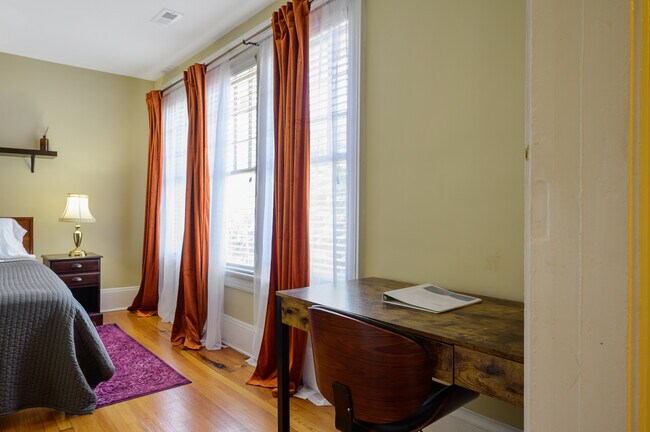 Desk in primary bedroom - 1608 Fayetteville St