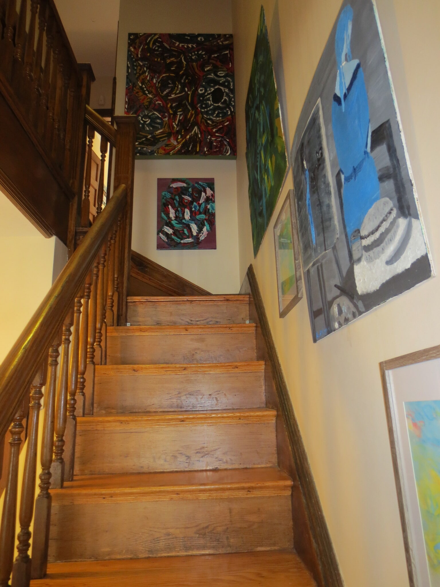 Stairs to 2nd floor - 206 Lancaster St