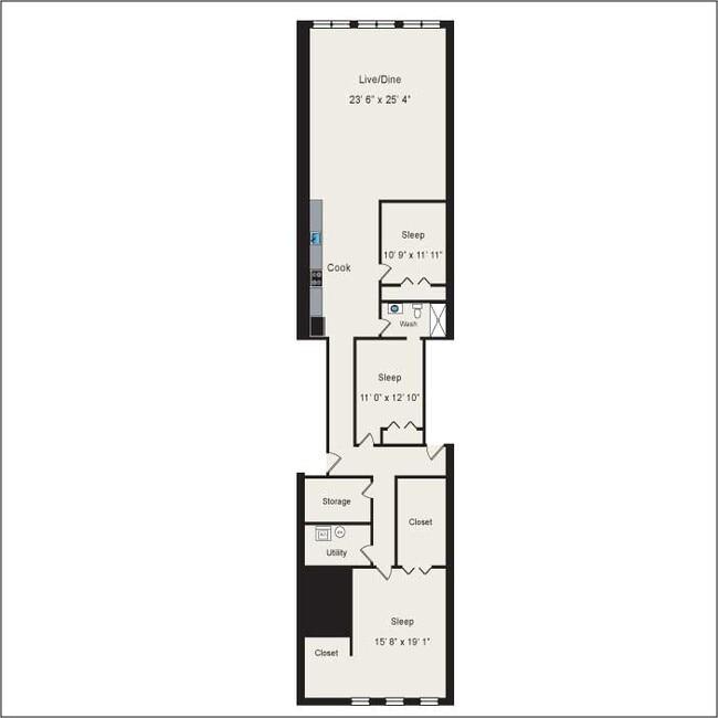Floorplan - 945 W Fulton Market Apartments