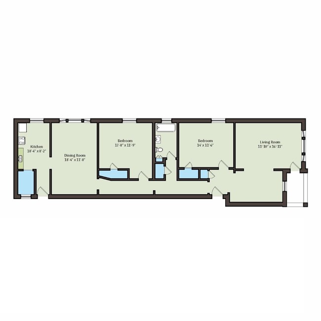 Floorplan - 4859 S. Champlain Avenue