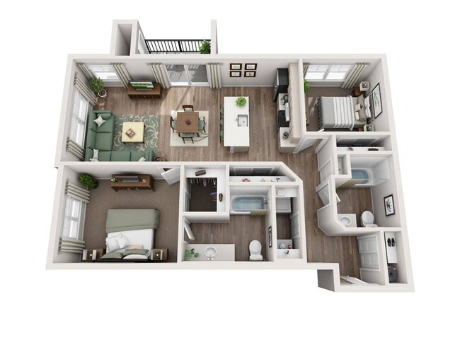 Floorplan - Glacier Run Apartments