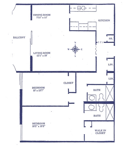 Floorplan - The Carlyle on the Lake