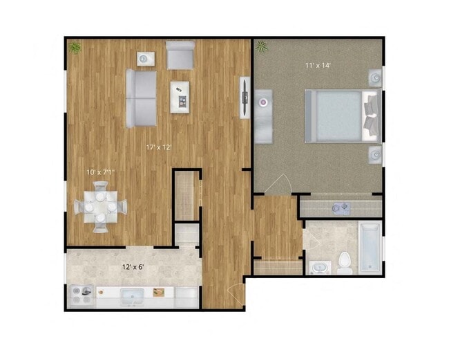 Floorplan - Barcroft Apartments