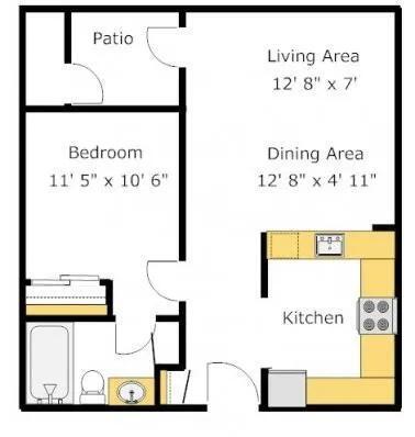 Floorplan - Del Norte Place Apartment Homes