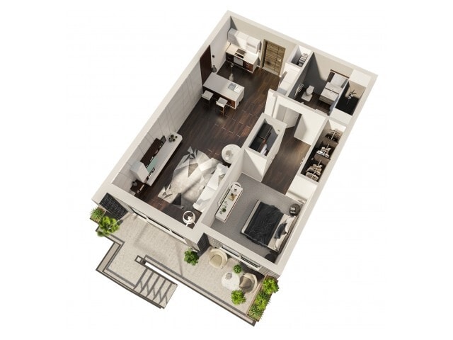 One Bedroom ONe Bath - Uptown