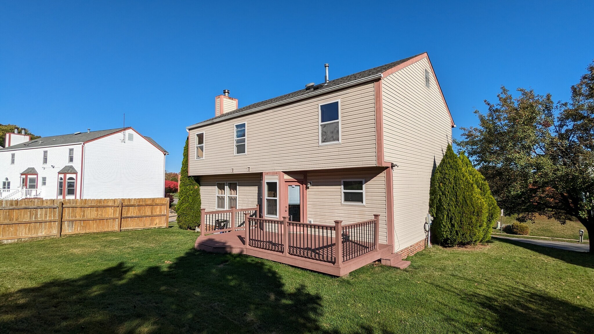 Backyard View - 105 Woodbine Dr