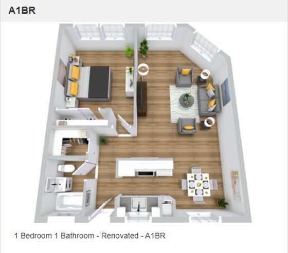 1X1 A!BR - Grand at Rockridge (FKA Pleasant Valley Apts)