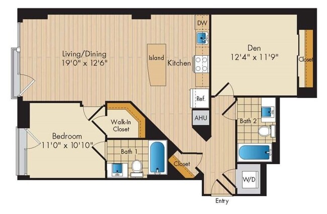 Floorplan - Flats 130 at Constitution Square