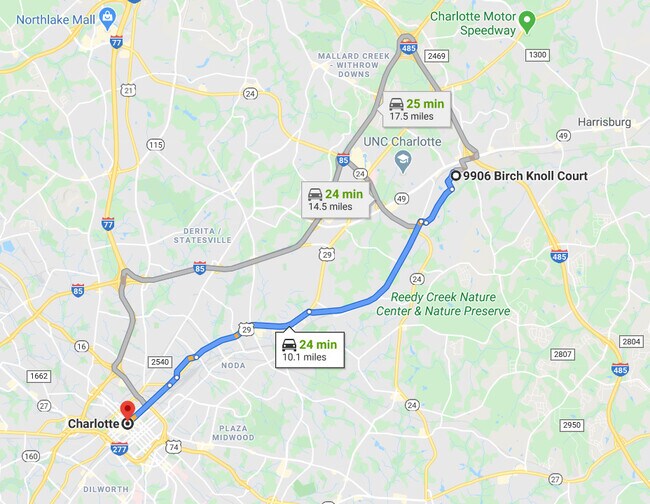 Short Drive to Uptown Charlotte!!! - 9906 Birch Knoll Ct