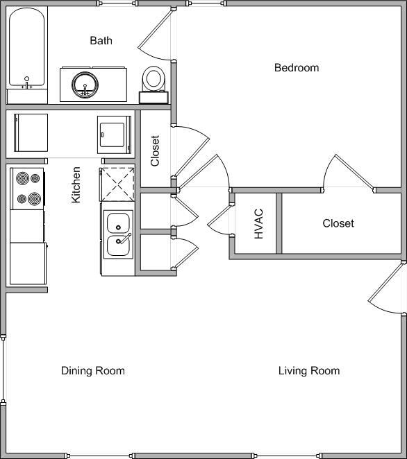 MANN - 1 BDRM B - Ashton Trace