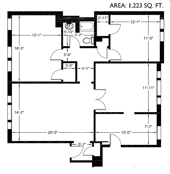 2BR/1BA - Roy Vue Apartments