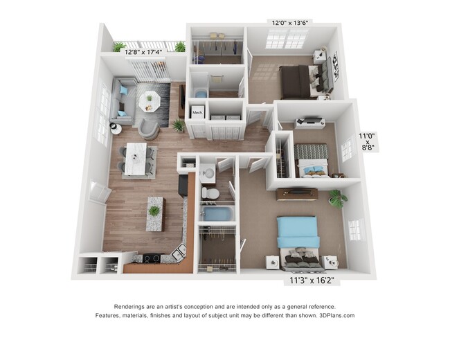 Floorplan - Meadowridge Apartments