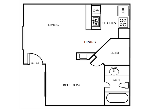 Floorplan - The Gardens Apartments