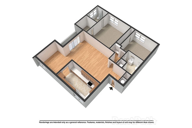Floorplan - Bixby Hill Apartments